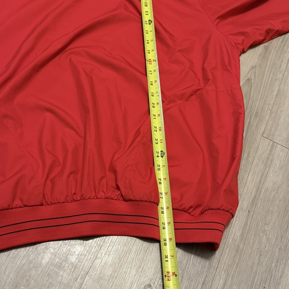 Men's Sz XL‎ - FootJoy Long Sleeve Golf Pullover Windbreaker V Neck Jacket Red - Picture 5 of 5